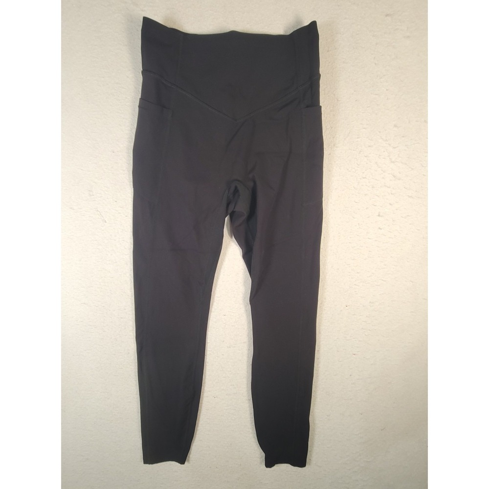 Halara Patitoff Leggings Small Blue Ruched Booty Lifting 7/8 High Rise Pocket